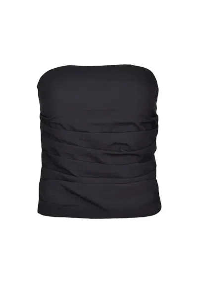 Nine Minutes Linen Top - Black