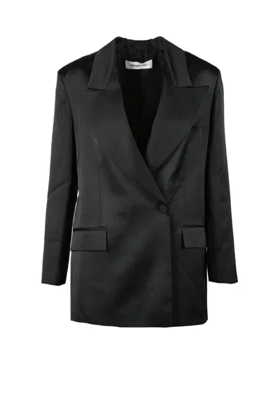 Nine Minutes Polyester And Elastane Jacket - Black