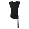 Nine Minutes Short T-shirt Dress In Soft Black Cotton Jersey