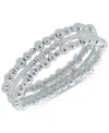 Nine West 3-pc. Set Beaded Stretch Bracelets In Metallic