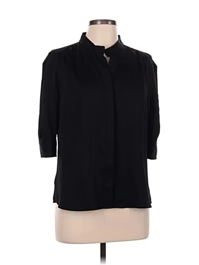 Pre-owned Nine West 3/4 Sleeve Blouse In Black
