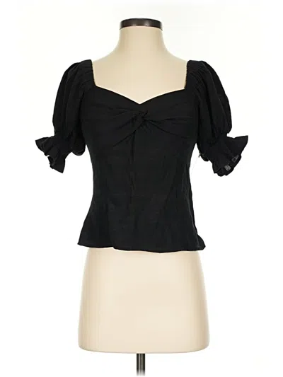 Pre-owned Nine West 3/4 Sleeve Blouse In Black