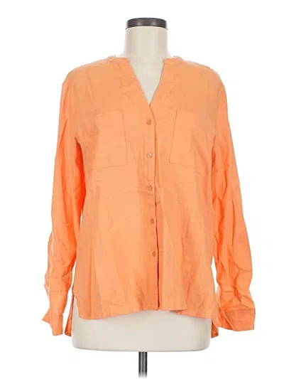 Nine West 3/4 Sleeve Blouse In Orange