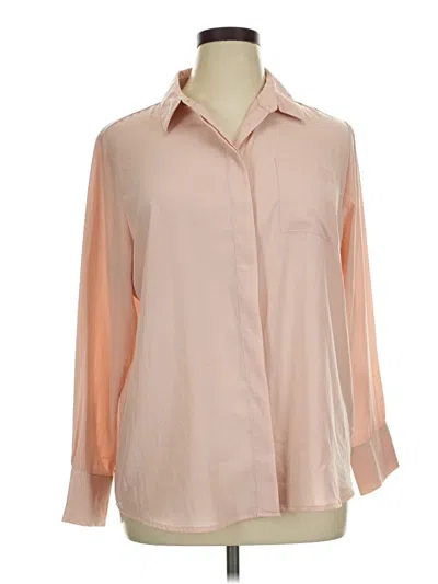 Pre-owned Nine West 3/4 Sleeve Blouse In Pink