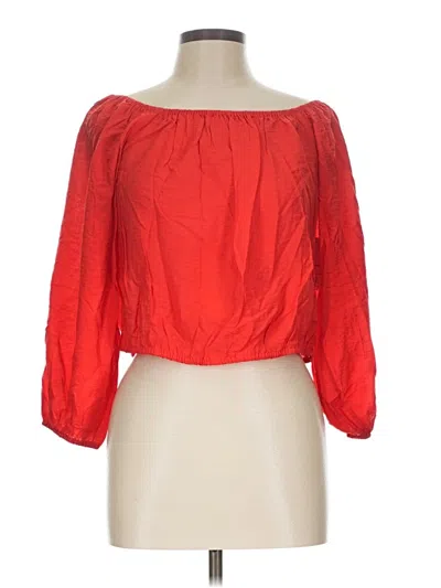Nine West 3/4 Sleeve Blouse In Red