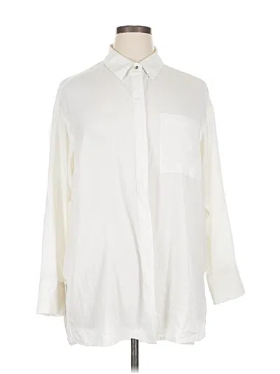 Pre-owned Nine West 3/4 Sleeve Blouse In White