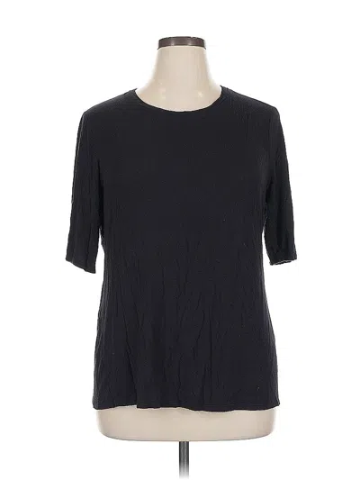 Pre-owned Nine West 3/4 Sleeve T-shirt In Black