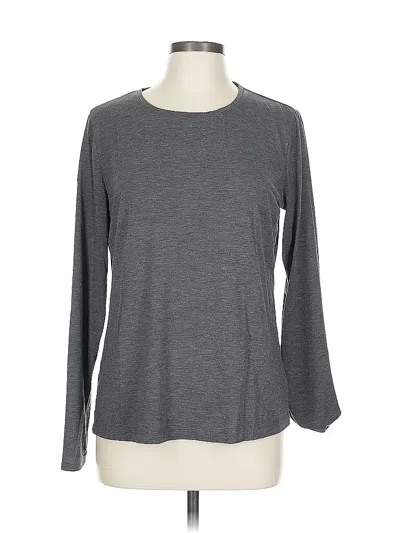 Pre-owned Nine West 3/4 Sleeve T-shirt In Gray