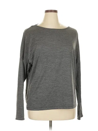Pre-owned Nine West 3/4 Sleeve T-shirt In Gray