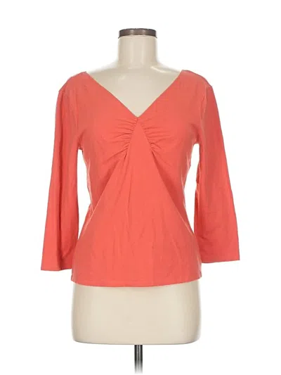 Pre-owned Nine West 3/4 Sleeve T-shirt In Orange