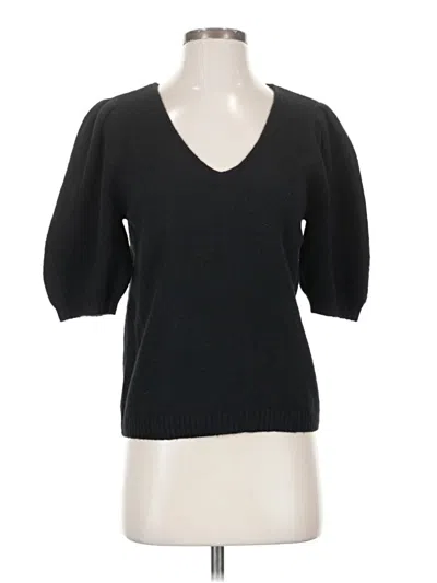 Pre-owned Nine West 3/4 Sleeve Top Black Sweetheart Neckline Tops