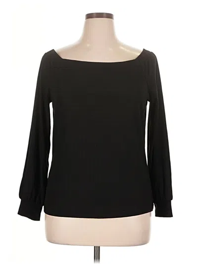 Pre-owned Nine West 3/4 Sleeve T-shirt In Black