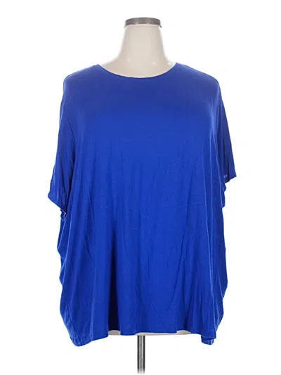 Pre-owned Nine West 3/4 Sleeve T-shirt In Blue