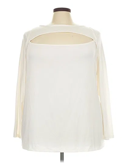 Nine West 3/4 Sleeve T-shirt In White
