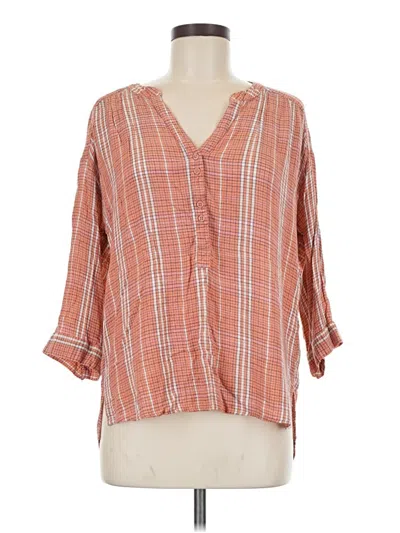 Pre-owned Nine West 3/4 Sleeve T-shirt In Orange