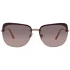Nine West 38623rnj653 Smoke Cat Eye Ladies Sunglasses 10248881.mid Pnksmk In Brown