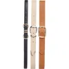 Nine West 3-for-1 Assorted Belt Set In Black Taupe
