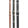 Nine West 3-for-1 Assorted Belt Set In Multi