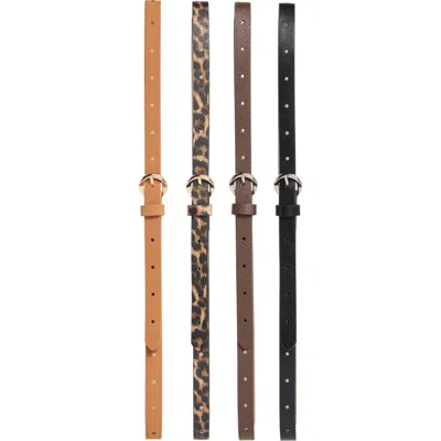 Nine West 4-for-1 Assorted Faux Leather Belts In Multi