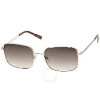 Nine West 54075rnj710 Brown Rectangular Ladies Sunglasses 10270057.cgr Gldbrn
