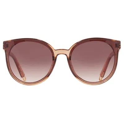 Nine West 59773rnj Tan Brown Oval Ladies Sunglasses 10265159.khl Tanbrn In Pink