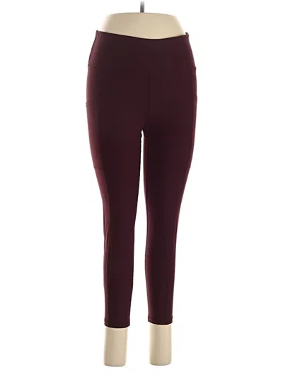 Pre-owned Nine West Active Pants In Burgundy