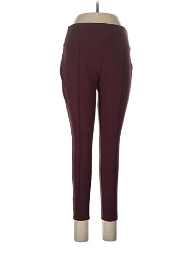 Pre-owned Nine West Active Pants In Burgundy
