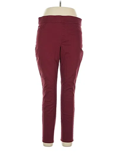 Pre-owned Nine West Active Pants In Burgundy