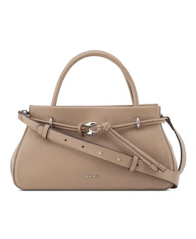 Nine West Alauna Medium Satchel Handbag In Brown