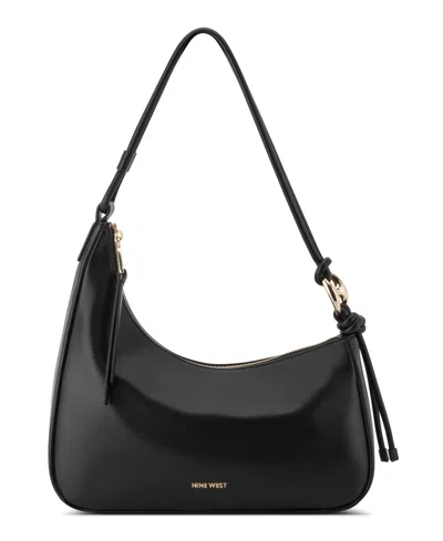 Nine West Alauna Small Shoulder Handbag In Black