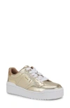 Nine West Aleno Sneaker In Gold