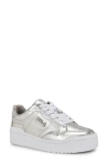 Nine West Aleno Sneaker In Silver