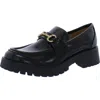 Nine West All My 3 Womens Patent Slip-on Loafers In Black