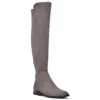Nine West Allair 2 Womens Zipper Tall Knee-high Boots In Gray