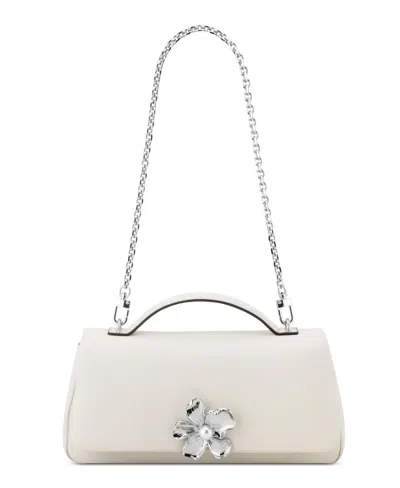 Nine West Allie Convertible Medium Shoulder Bag In White
