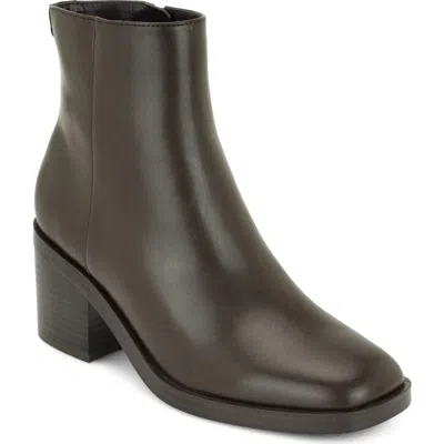 Nine West Amatto Bootie In Dark Brown