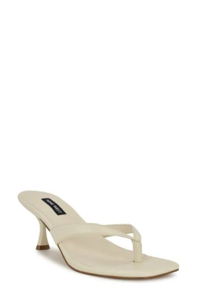 Nine West Andela Flip Flop In Ivory