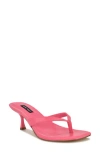 Nine West Andela Flip Flop In Medium Pink