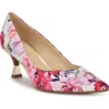 Nine West Andes Pump In Pink/white Multi