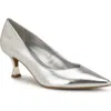Nine West Women's Ariella Kitten Heel Pumps In Silver