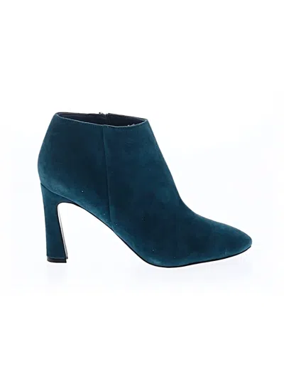 Pre-owned Nine West Ankle Boots In Blue