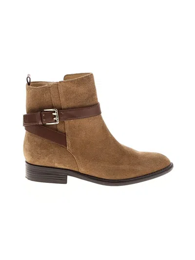Pre-owned Nine West Ankle Boots In Brown