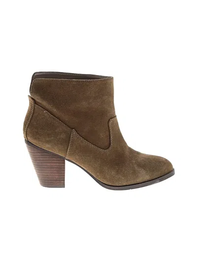 Pre-owned Nine West Ankle Boots In Brown