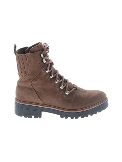 Pre-owned Nine West Ankle Boots In Brown