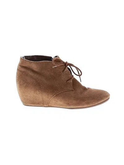 Pre-owned Nine West Ankle Boots In Brown