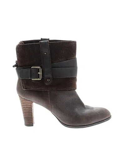 Pre-owned Nine West Ankle Boots In Brown