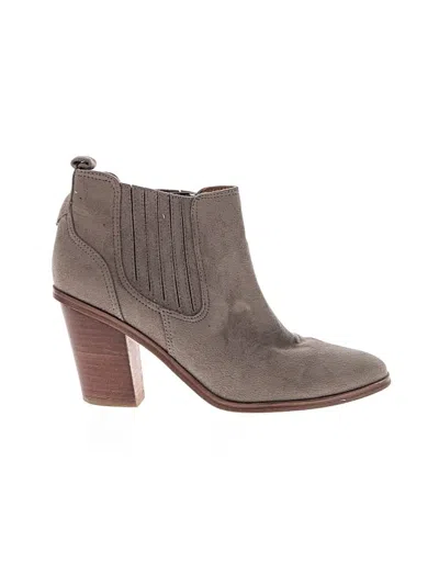 Pre-owned Nine West Ankle Boots In Gray