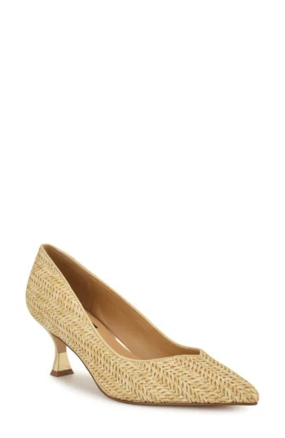 Nine West Ariella Pointed Toe Pump In Light Natural
