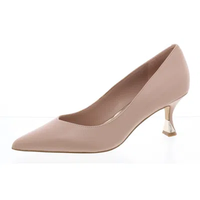 Nine West Ariella Womens Leather Pumps In Brown