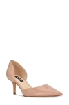 Nine West Arive D'orsay Pump In Light Natural Patent